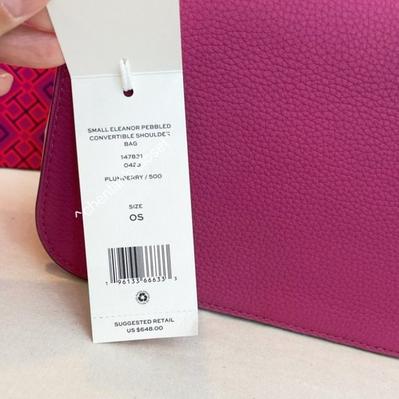 🔥NeW! Tory Burch Eleanor Small Convertible Shoulder Bag - Picture 17 of 17